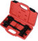 TRMLBE Federspanner KFZ 2-TLG Tuning Tieferlegung 310mm Spannweite Feder Spanner mit Rot Kunststoff-Box für Universal Auto PKW Federn Fahrwerk Stossdämpfer Montagespanner Werkzeug