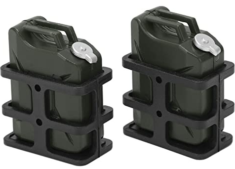 ZLXHDL RC Kraftstofftank, RC-Car-Mini-Ölkanister, Simulierter Kraftstofftank für 1/8 und 1/10 RC-Crawler, Attraktives und Hochwertiges RC-Auto-Dekorationszubehör (Dunkelgrün)