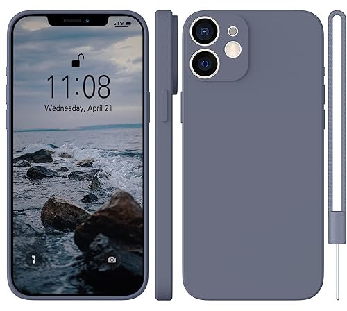 WXX für iPhone 11 Hülle Silikon Case, Handyhülle für iPhone 11 Dünn Slim mit Microfiber, Kratzfeste Rundumschutz Case Hülle für iPhone 11 6.1'' Blau Gray