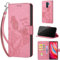 TOMYOU Handyhülle für Xiaomi Redmi Note 8 Pro Hülle, mit [Kartenfach] [Standfunktion] Premium Stoßfesten Flip Wallet Case Lederhülle Handyhülle kompatibel Xiaomi Redmi Note 8 Pro Rosa