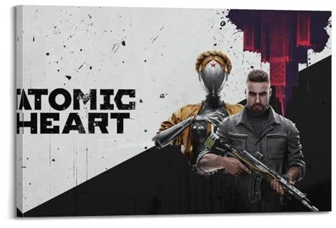 Therapi Atomic Heart Game Poster, dekoratives Gemälde, Leinwand, Wandposter und Kunstdruck, moderne Familienschlafzimmer-Dekoration, Poster, 20 x 30 cm