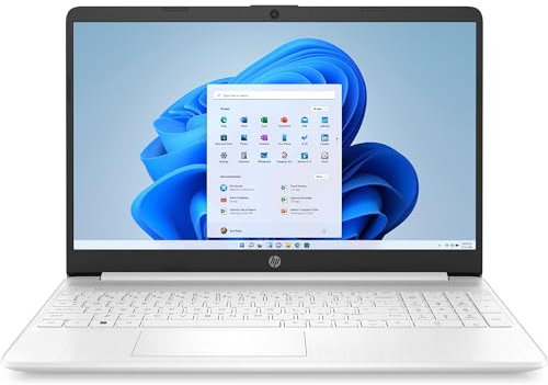 HP Laptop 15s-fq5009sl, Intel Core i3-1215U, RAM 8GB, SSD 256GB, Grafica Intel UHD, Display 15.6” FHD, SVA, Antiriflesso, Wi-Fi, Lettore SD e Impronte Digitali, Webcam HD, Windows 11 S, Bianco