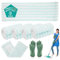 Juego de 6 mopas de repuesto para Leifheit Profi XL Micro Duo / Profi XL Cotton Plus, absorción de agua eficiente, fuerte descontaminación para sistema de 2 microfibras (6)