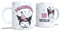Taza personalizada Kuromi para regalo con nombre y edad de cumpleaños. Detalle para celebraciones