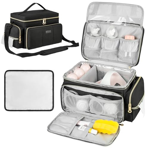 ZIOZERTT Milchpumpen-Tasche, Schwarz