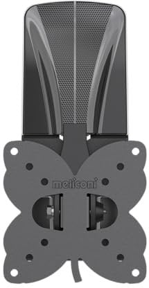 Meliconi Slimstyle Plus 100 ST, Supporto TV a Parete, Adatto anche per Cartongesso, con Inclinazione e Rotazione, per TV da 14 a 32, Vesa 50-75-100, Prodotto in Italia