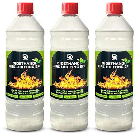 Primes DIY Firelighter Gel – Firepits - Fires & Log Burner - Camping Grill - Bonfire - Ethanol Burners, stove, lighting, Pit, Wood burner (3 Litre)