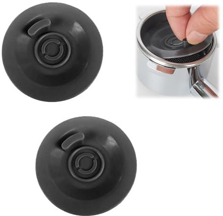 2 PCS Coffee Machine Cleaning Tablets, 54mm Universal Backflush Cleaning Disc Compatible with Sage Breville Espresso Machines, Silicone Coffee Machine Handle Cleaning Pad for Most Espresso Machines