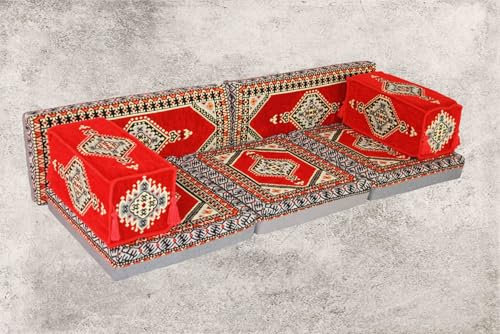 Generisch Orientalische Sitzsofa, Sitzkissen, Boden Sofa, Orientalische Sitzkissen, Arabisches Sofa, Kelim, Sark Kösesi, Osmanlisches Sitz