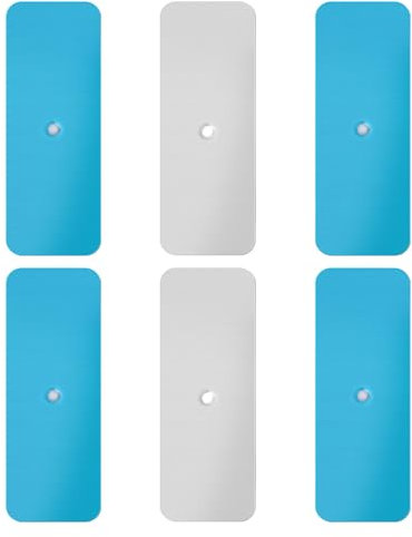 6uds Tiras Adhesivas de Metal para Luces Magnéticas Debajo de los Gabinetes, Placa Adhesiva de Metal de Repuesto Luces Debajo de los Gabinetes Adhesivas Magnéticas para Luces LED Magnéticas