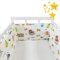 Bettumrandung Seitenschutz für Kinderbett Babybett Umrandung Stoßstange Atmungsaktive Einfach Gepolstert Krippe Rail Cover Liner Kinderzimmer Dekoration alle runden Bett Seiten für Kleinkinder(S,220x3