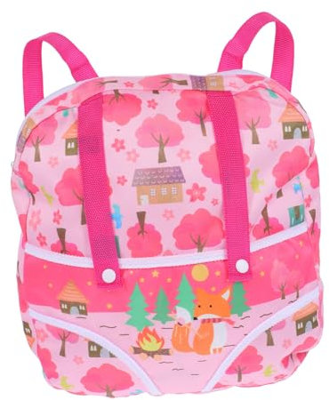 YARNOW Puppenrucksack Für Aufbewahrung Tragetasche Für Puppenkleidung Und Zubehör Leicht Und Praktisch Für Babypuppen