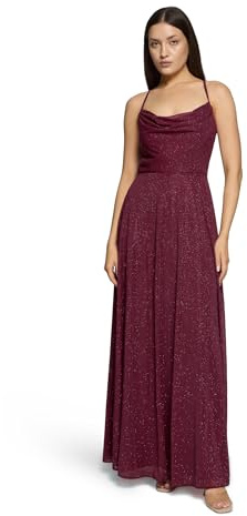 Vera Mont Damen Abendkleid mit Wasserfallausschnitt