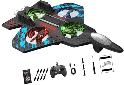 Remote Control Jet Model for Kids, Ideal Outdoor Toy for Beginners And Adults, Blue