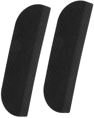 Regenschutzblende für Rückspiegel aus Pvc Schwarz, 1 Paar | Universelles Design für Fahrzeugspiegel, Carbon Optik, Leicht zu Reinigen, Passend für Umbau Am Auto