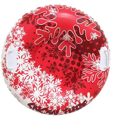 Aufblasbare Schneereifen Mit Griffen, 80cm Snow Tube Reifen, Schlitten Donut Mit Griffen, Schneeschlauch Rodelreifen, Ideal Für Kinder Und Erwachsene, Für Winterabenteuer