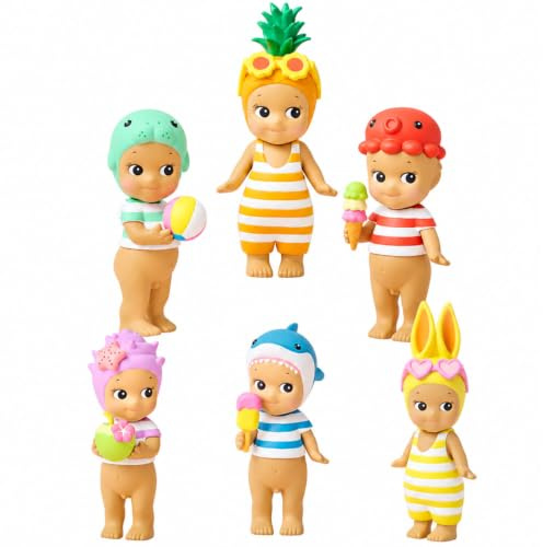 Sonny Angel Una Figurina de bebé serie Vacaciones de Verano Estilo Sonrosado