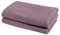 fleuresse Frottier 2828 2er-Set Duschtuch, mit Streifenbordüre und Kordelaufhänger, Ökotex Standard 100, Gewicht 550 gr. pro m², 70 x 140 cm, Rosenholz