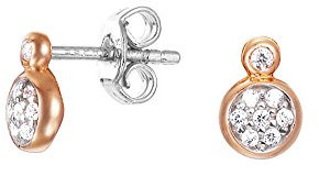 Esprit Charming Grace Ohrringe Silber vergoldet Roségold mit Zirkonia ESER92703A000