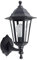 MiniSun | Traditional Style Black Security Wall Lantern | Outdoor Wall Lights, Home Décor & Improvement Essential | Includes 6W LED Bulb