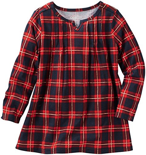OshKosh B'Gosh Girls' Knit Tunic 31437312, Plaid, 6