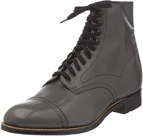 Stacy Adams Men's Madison Cap Toe Boot,Steel Gray,12 D