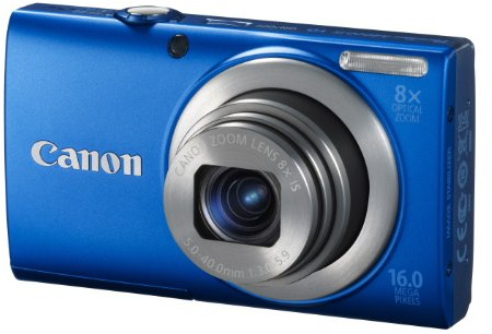 Canon PowerShot A4000 IS Digitalkamera (16 MP, 8-fach opt. Zoom, 7,6cm (3 Zoll) Display, bildstabilisiert) blau