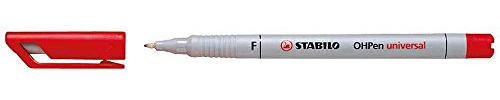 STABILO Folienstift OHPen universal, wasserlöslich, rot VE=3
