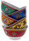 lachineuse - Juego de 5 cuencos de arroz asiáticos de 11,5 cm de diámetro, 275 ml, diseño de los 8 símbolos auspiciosos budistas – Cuencos originales y coloridos – Tradiciones y decoración asiáticas –