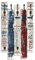 Artland Wandgarderobe Holz mit 8 Haken 63x114 cm Design Garderobe Paneel mit Motiv Landhausstil Zitat Reisen Bunt T9PC
