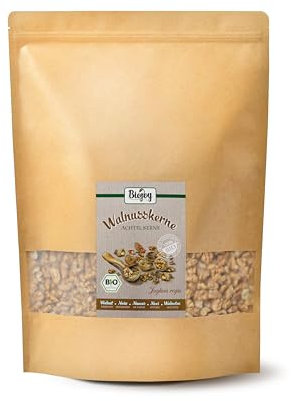 Biojoy BIO-Walnusskerne Achtel Kerne (2 kg), Walnüsse ohne Schale (Juglans regia)