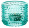 Teelichter/ Kerzenleuchter „Kastehelmi“ von Oiva Toikka - Verkauf durch Iittala, Watergreen, 6,4 cm