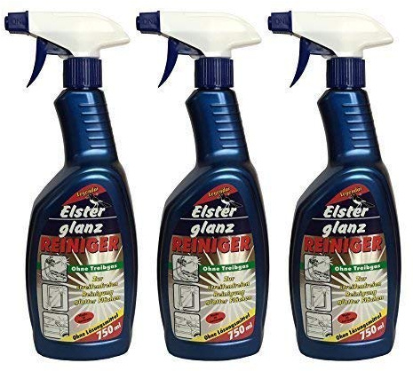 Preisjubel 3 x 750ml Elsterglanz Reiniger, Glanzreiniger, Fensterreiniger, Glasreiniger