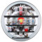 Lily's Home Bullseye Archery Sports Inspired Shot Glass Wall Display Shelf | Shot Glasses Not Included | 17.5 Inch