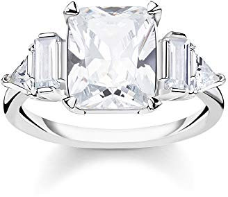 Thomas Sabo Damen-Ring Weiße Steine 925 Sterlingsilber TR2262-051-14-50
