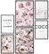 Papierschmiede® Mood Poster Set Coco Flowers, Fertiges Bilder Set mit Rahmen (Holz, schwarz), Wohnzimmer Deko Schlafzimmer, 2x DIN A3 und 4x DIN A4, Glamour Lifestyle Blumen rosa Parfum