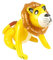 Henbrandt Inflatable Lion Animal Safari Party Decorations Jungle Blow Up Inflatable Toys Pool Party Photo Booth Props Fancy Dress Accessory