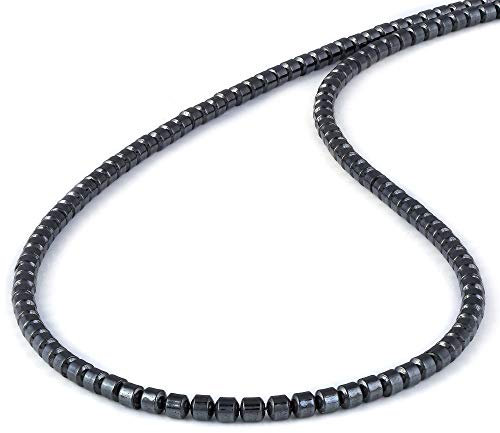Hämatit-Halskette, Geschützmetall-Perlen-Halskette, schwarze Hämatit-Halskette, Hämatit-Schmuck, Hämatit-Halskette, Hämatit-Designer-Halskette, Geschenk für Sie, Stein