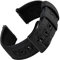 EACHE Uhrenarmband 20mm, Segeltuch und Leder Hybrid Uhrenarmbänder für Herren, Armband für Uhr mit Schnellverschluss (Schwarz-Schwarze Schnalle)