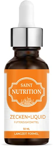 Saint Nutrition NEU Zeckenschutz | hochwirksames Zecken Oil für Hunde und Katzen - natürlicher Schutz für Ihr Haustier – Sofortwirkung