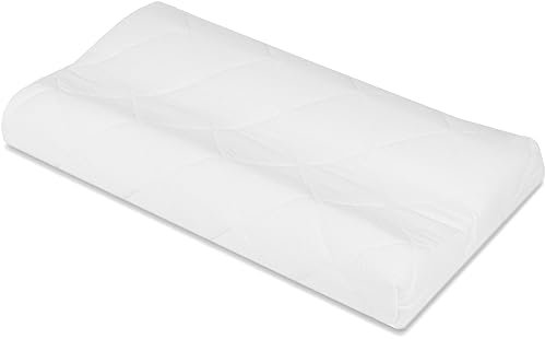 ZOLLNER Nackenkissen - hochwertiges Nackenstützkissen in 40x70 cm - gegen Fehlhaltungen und Verspannungen - aus Polyurethan - in druckentlastender Wellenform - Abnehmbarer Bezug
