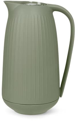 Kähler Isolierkanne 1,0 l Hammershøi Tastenfunktion für Tee und Kaffee, grün