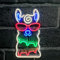 Lama Alpaka mit Sonnenbrille LED Schild Beleuchtung Leuchtreklame Reklame Licht Kunst Neonlichter Bar Wand Dekoration Geburtstag Wohnzimmer Kindergeschenk dekorative Wandbeleuchtung Jugendzimmer