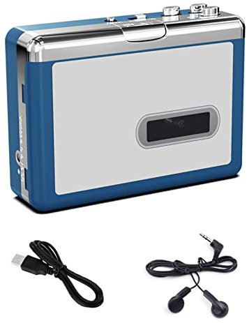 fivenum Kassettenrecorder, Bluetooth-Stereo-Transmitter-Player Konvertieren in MP3-Konverter, Stromversorgung über USB/AA-Batterie