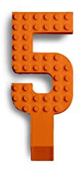 Made Happy Number Cake Topper | Birthday Cake Toppers & Happy Birthday Decorations | Cake Toppers & Birthday Cake Decorations | Happy Birthday Cupcake Toppers & Cake Decorations | Orange 5