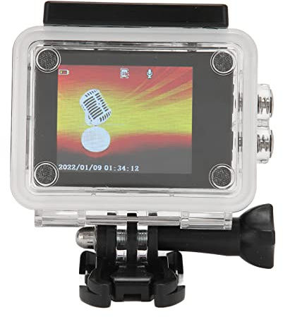 wasserdichte Action Kamera, 1080P 2,0 Zoll HD Farbbildschirm 140 Grad Weitwinkelobjektiv wasserdichte 30M 131ft Unterwasserkamera, DV Camcorder mit Multi Zubehör Unterwasser