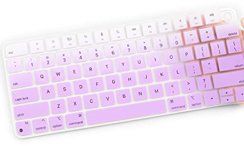 A2449 Magic Tastaturabdeckung für Apple iMac 61 cm (24 Zoll), mit Touch-ID, ultradünner, wasserdichter Tastaturschutz, UPurple