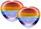 JSDDE 2er Chakra Sorgensteine Herz Edelstein Daumenstein Handschmeichler Dekompression Taschensteine für Reiki Heilung Energietherapie Meditations