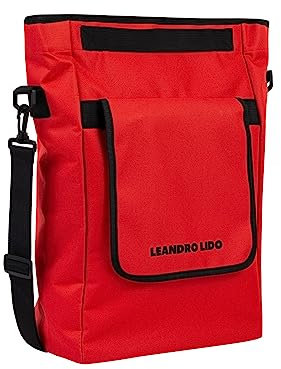 Leandro Lido Rapallo Radsport Fahrrad Tasche 20 L Gepäcktasche 48 x 30 x 15 Hinterradtasche Gepäckträger (Rot)
