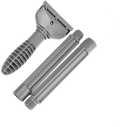 Fish Tank Algae Scraper Aquarium Glass Tank Cleaner Tool Floating Gravel Rake with 45CM Detachable Handle, Stainless Steel Blades